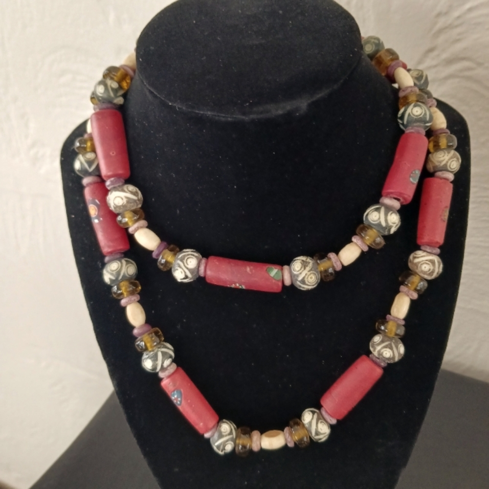 African bead necklace